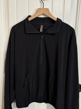 Beyond Yoga Black Half Zip Pullover Lightweight Jacket XL